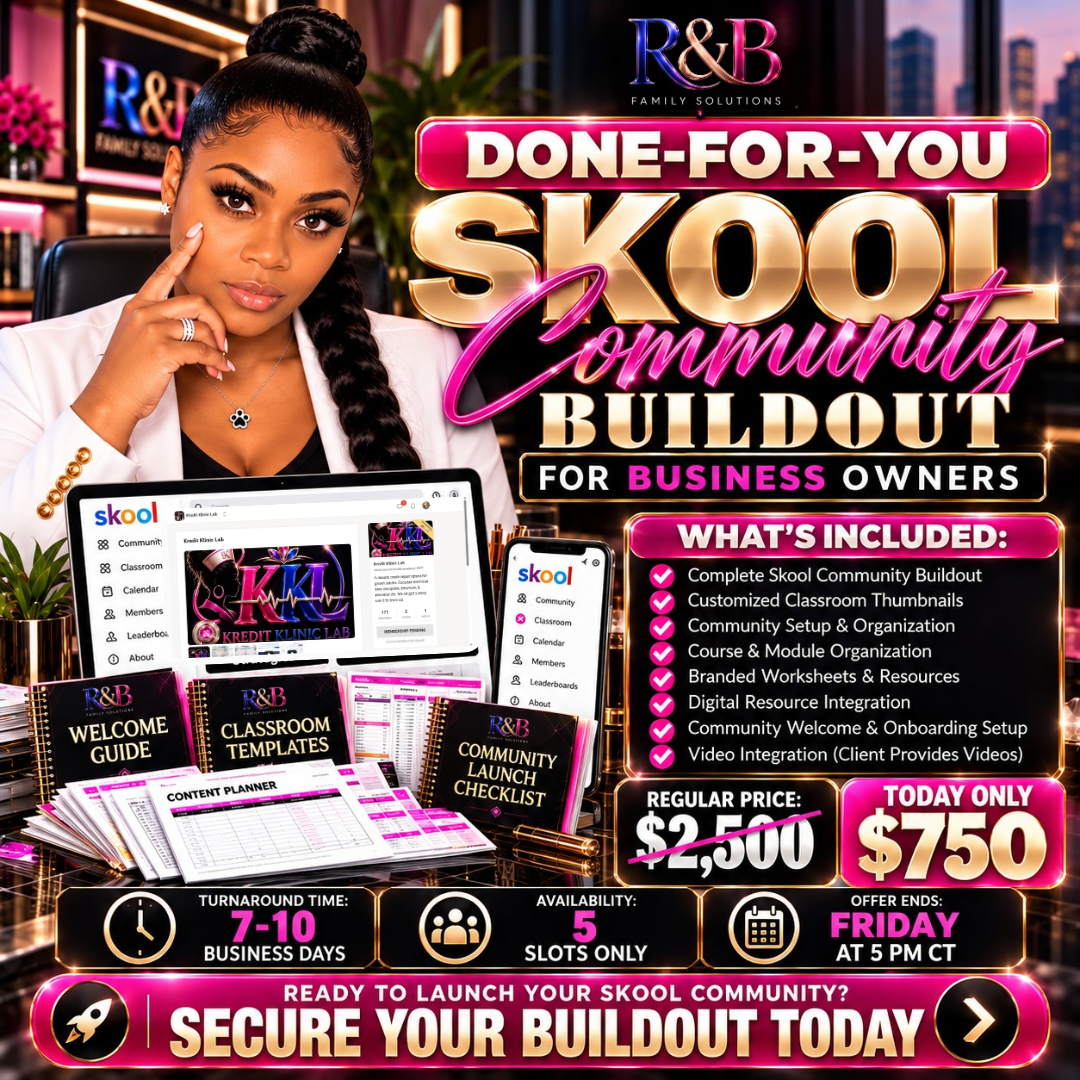 Done-For-You (DFY) Skool Community Buildout