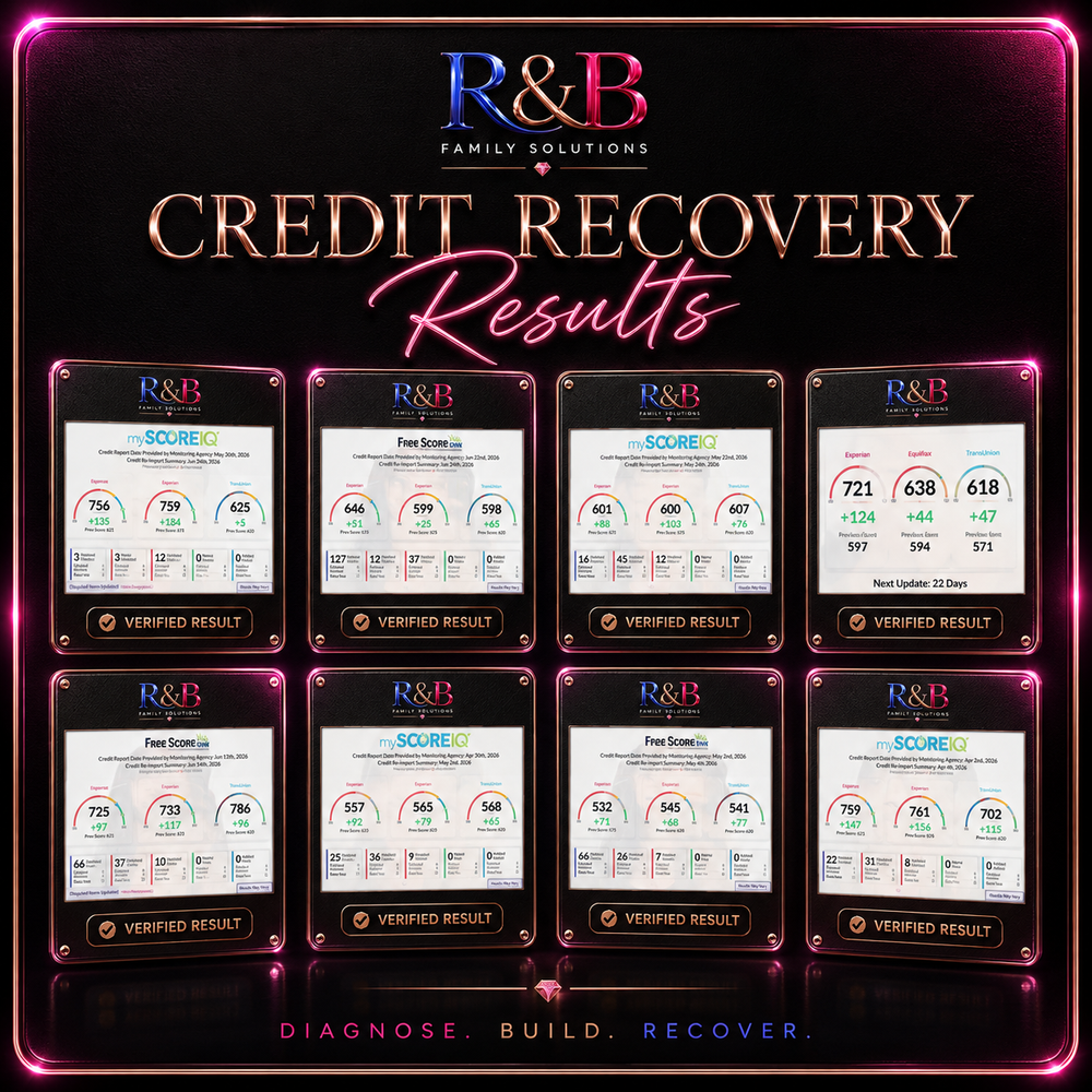 R&B Family Solutions | Affordable Credit Repair Services For You
