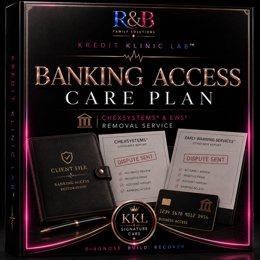 DFY Banking Access Care Plan