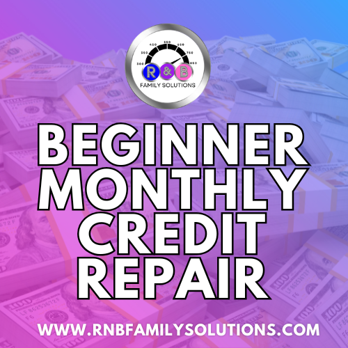 DFY Beginner Monthly Credit Repair