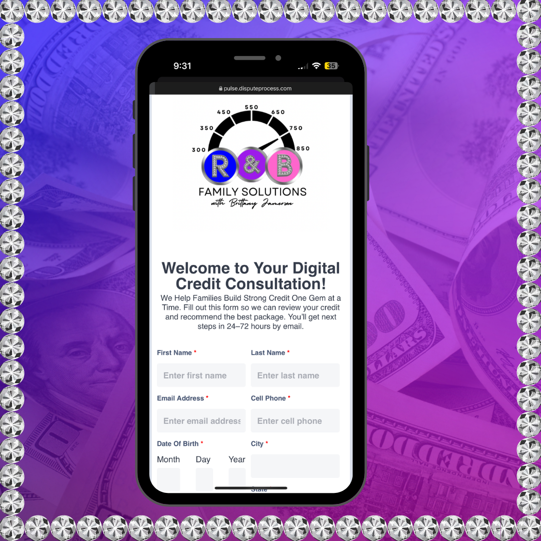 Digital Credit Consultation – R&B Family Solutions